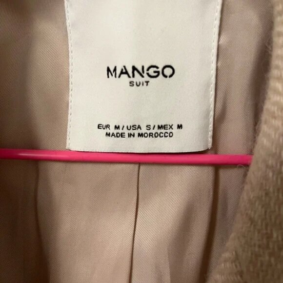 Mango Beige Fall and Winter Coat - S/M - Picture 3 of 5